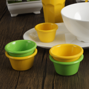 Factory Custom Non-Toxic 1.5 OZ Sauce Dish Melamine Sauce Container Food Grade Material With Customized Logo