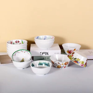 Dong Yu Factory Custom Unbreakable Melamine Mixing Bowl Set CLASSIC Dinnerware for Party with Customized Logo for Camping