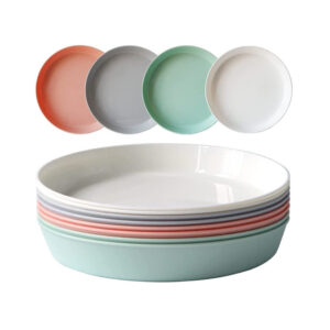 Factory Custom Non-Toxic Melamine Dinner Plates PC Material With Customized Logo Modern Party Food Grade Dinnerware