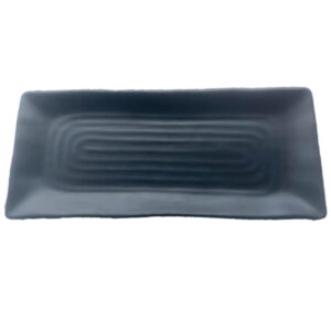 Sustainable 9-inch Japanese Style Snack Plate Solid Pattern Melamine Plastic Serving Dish for Sushi Sashimi Party Plate