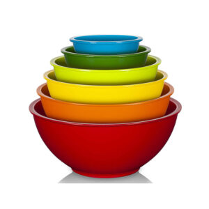 Wholesale Custom Unbreakable Eco-friendly Plastic Melamine Salad Bowls Colorful Fruits Inspired Design for Household Use for