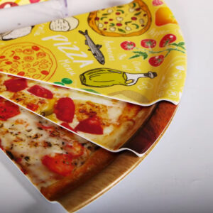 Lightweight Durable 11.4 Inch Melamine Pizza Plates Eco-Friendly Pizza Plate