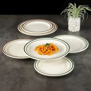 Luxury Eco-Friendly Western Steak Dinnerware Set Simple Flat Tableware Including Platter Mamine Plate for Hotels Restaurants