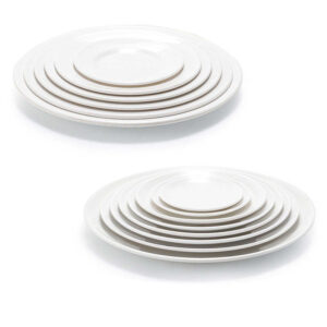 Wedding User Friendly Food Round White Melamine Plate