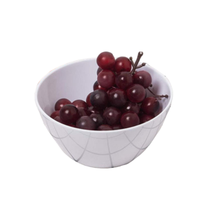 Flora Melamine Salad Bowl Camping Customized Logo Carton Box High Performance and Unbreakable Plastic 25.5 X 13.5 Cm White A5