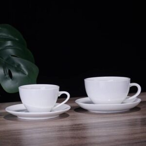 Customized Coffee Thickness Milk Cup Solid Color Mug Romantic Melamine Cup With Handle with Saucer
