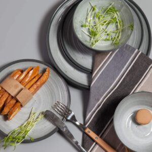 Print Layout Customized Color Bowl and Plate Set Melamine Dinnerware 12 Piece Melamine (Plastic) Dinner Picnicware Set