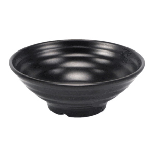 Black Japanese Melamine Dinnerware Noodle Bowl Unique Salad Bowl for Restaurant Camping Plastic Customized Logo CLASSIC Polished