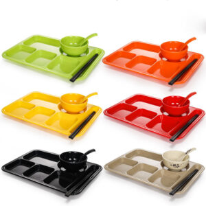 Chaffing Dishes Buffet Catering Sauce Plate Ovenproof Dishes Plastic for Glassr Customized Loplasticyclassicne 5 Compartments