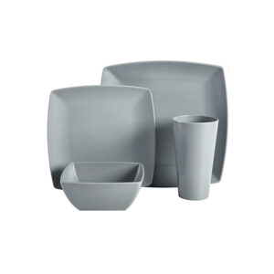 12PCS Serving Bowl Plate Cup Dinner Dinnerware Set Melamine Tableware Set