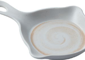 8.7" Melamine Plate- Coffee Thread Series Durable Serving Plate for Kitchen, Party, Dining &Catering