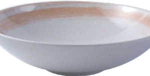 8.8" Melamine Bowl- Coffee Thread Series Durable Serving Plate for Kitchen, Party, Dining &Catering