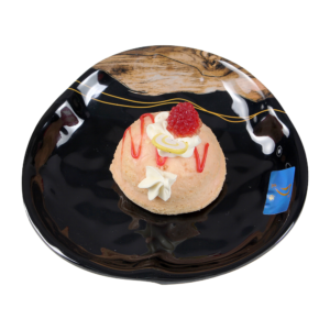 DongYu User Friendly Eco Friendly Black Melamine Plate Classic Design Dinnerware Plate Set for Weddings Fine Dining
