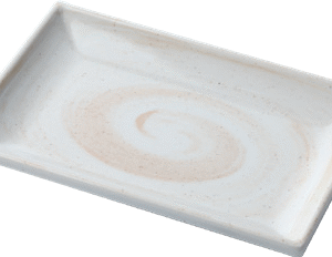 6.7" & 8.5" Melamine Sushi Plate- Coffee Thread Series Durable Serving Plate for Kitchen, Party, Dining &Catering