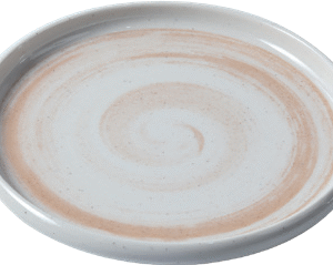 9.2" Melamine Plate- Coffee Thread Series Durable Serving Plate for Kitchen, Party, Dining &Catering