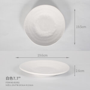 7.7" irregular shaped plate