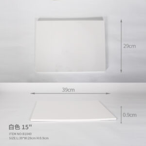 Simple and Elegant Large Size 15“Rectangle Flat Plate