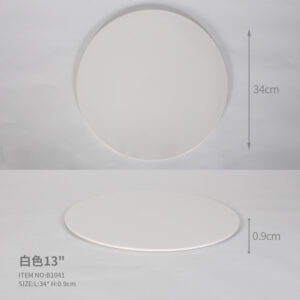 Direct Melamine Tableware Simple Flat 13" Round Plate