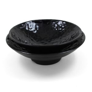 Wholesale Japanese Sushi Plate Eco-Friendly Black Melamine Smooth Triangle Shape Unbreakable Boat Design Restaurant Dishes