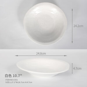 Irregular Shaped 10.7" Deep Plate