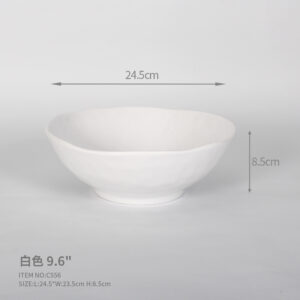 Stylish Shape Textured Design 9.6" Salad Bowl