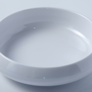 Bulbous Edge 7.5" & 9.5" Melamine Plates - White Sculptural Serving Dishes for Modern Dining & Catering