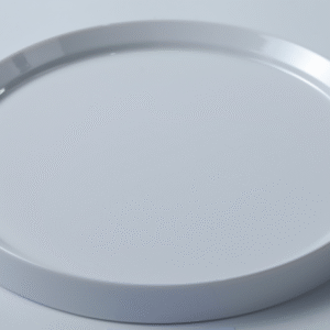 11"/12" White Melamine Plates - Wide-Rim Shatterproof Stylish Serving Plates for Home & Commercial Dining