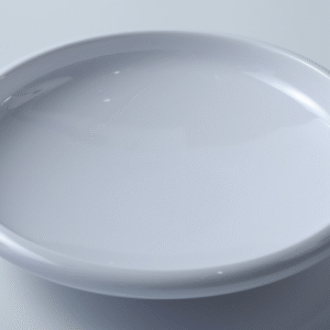 10.5 &12 inch Melamine Round Plate - White Modern Dish