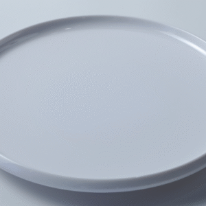 11.8" & 12.8" Melamine Round Platter - Durable White Serving Tray for Dining, Catering & Home Use