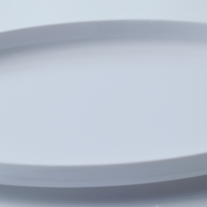 16.5" & 18.5" Melamine Oval Platter - Durable White Serving Tray for Dining & Display