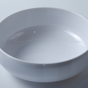 10" White Melamine Bowl - Shatterproof Wide-Rim Stylish Serving Bowl for Home & Commercial Dining