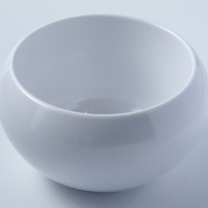 6 inch Melamine Bowl - White Futuristic Serving & Styling Essential