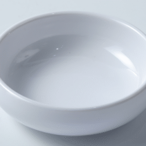 Melamine Shallow Bowl - Durable White Condiment & Snack Bowl