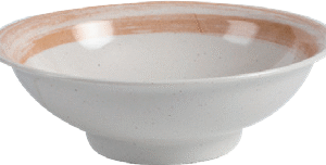 9" Melamine Bowl- Coffee Thread Series Durable Serving Plate for Kitchen, Party, Dining &Catering