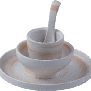 Melamine Dinnerware Set- Coffee Thread Series Durable Serving Plate for Kitchen, Party, Dining &Catering