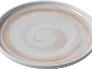 9.5" Melamine Plate- Coffee Thread Series Durable Serving Plate for Kitchen, Party, Dining &Catering