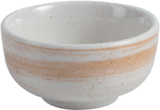 4.5" Melamine Bowl- Coffee Thread Series Durable Serving Plate for Kitchen, Party, Dining &Catering