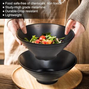 Large Noodle Ramen Bowl Japanese Picnic Tableware for Pasta Dishes Salad Udon Soup Soba Pot - Plastic Camping Customized Logo