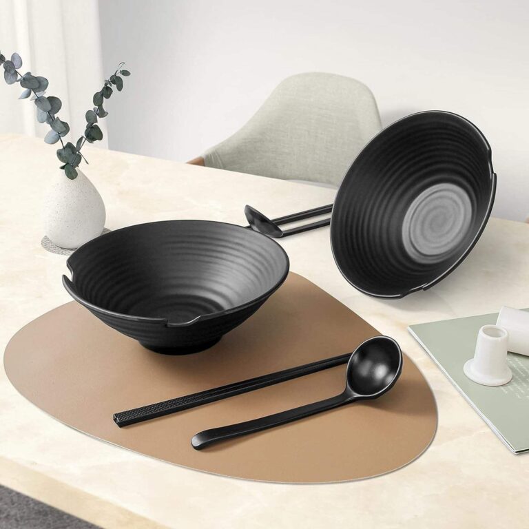 FDA certified black Melamine Dinnerware set on a table, perfect for bulk importers of wholesale tableware