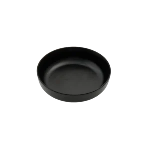 8 inch shallow melamine salad bowl in black, grey and white — smooth matte serving bowl