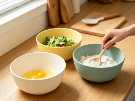 Melamine mixing bowls: colorful, lightweight, break-resistant set for real kitchen prep