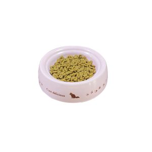 Dog Pet Food Bowl Rounded Cat Bowl Wholesale Low MOQ Custom Printed Personalised Plastic Bamboo Customized Food Storage 100pcs