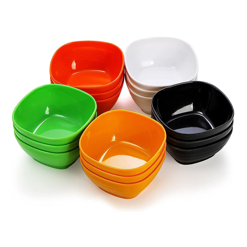 Factory Custom Food-Grade Square Melamine Salad Bowl for Home Restaurant Use 6-10 Polished Technique for Camping Plastic CLASSIC