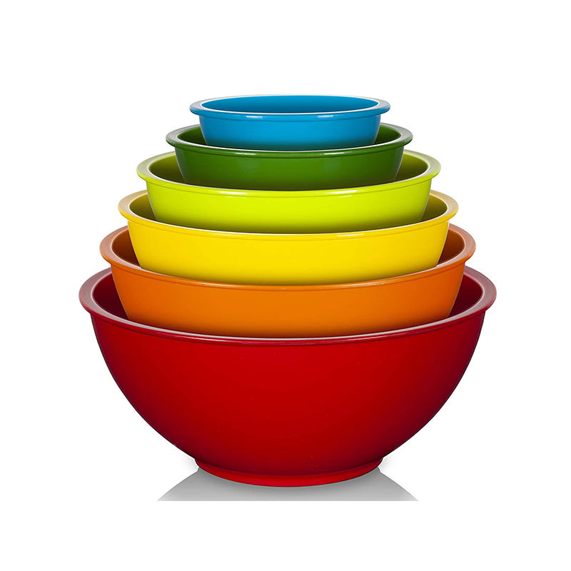 Wholesale Custom Unbreakable Eco-friendly Plastic Melamine Salad Bowls Colorful Fruits Inspired Design for Household Use for