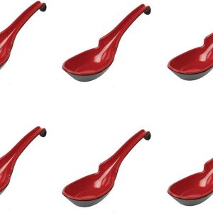 Factory Direct Customized Japandi Melamine Spoon Durable Unbreakable Plastic Serving Spoon Tea Soup Ramen Kitchen Tools